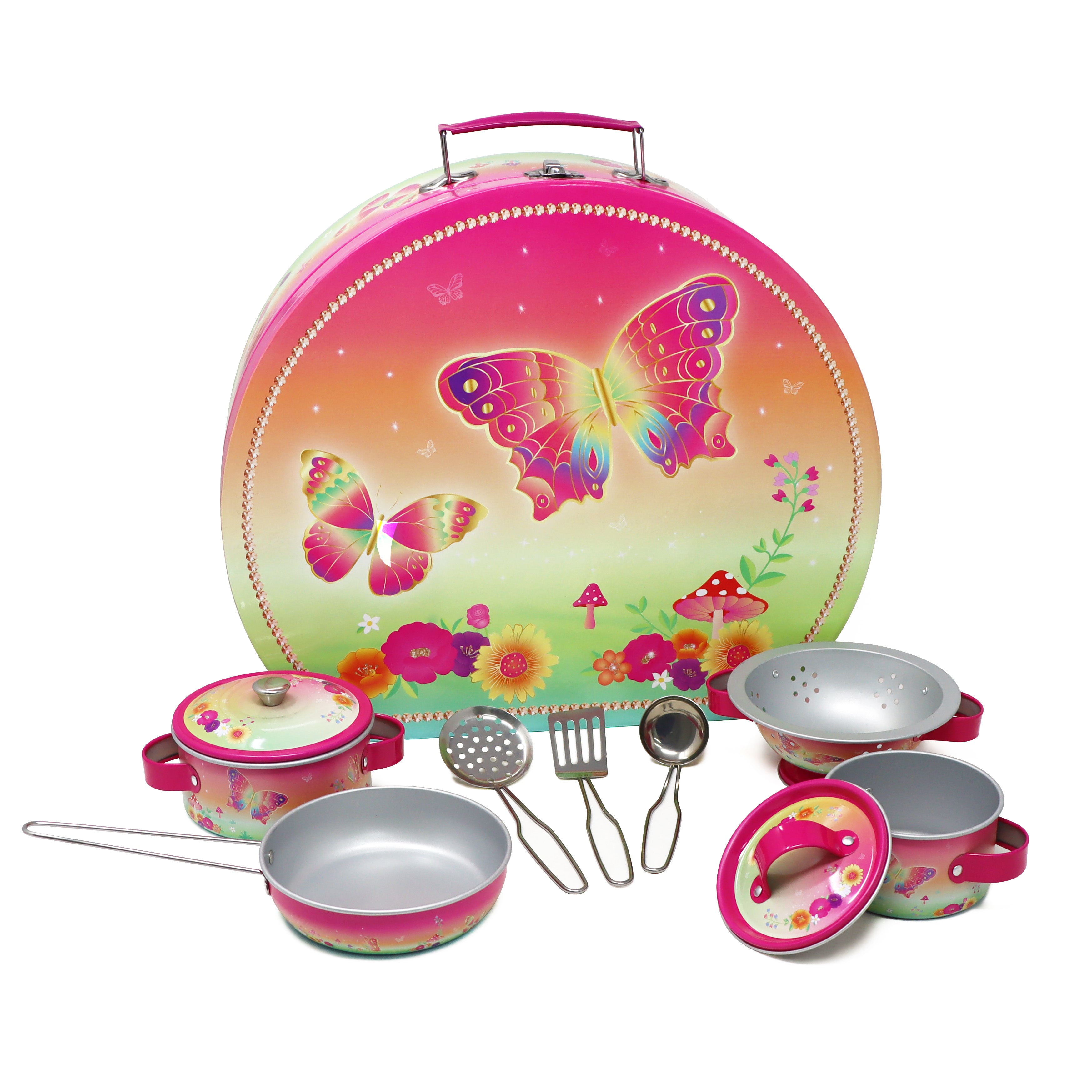 Rainbow Butterfly Cooking Set In Carry Case | Pack of 2